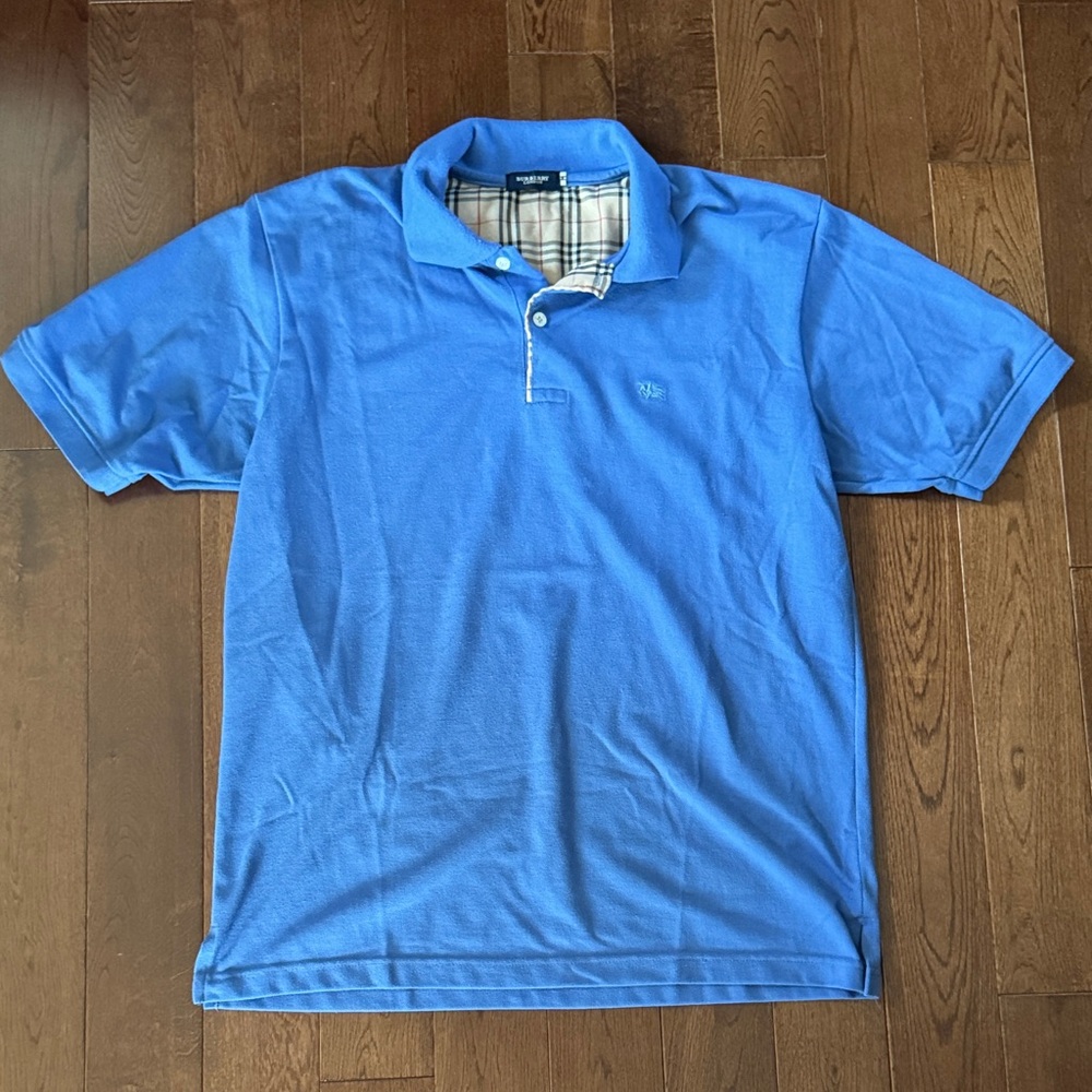 Burberry Blue Polo Shirt - Medium